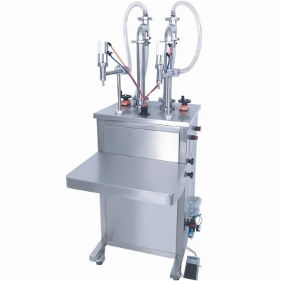 دستگاه پرکن مایعات رقیق دو نازله 10-1000 میلی لیتر نیمه اتوماتیک مدل F36